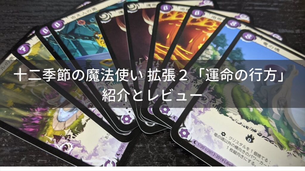 ２人プレイが超おすすめなボードゲーム「十二季節の魔法使い